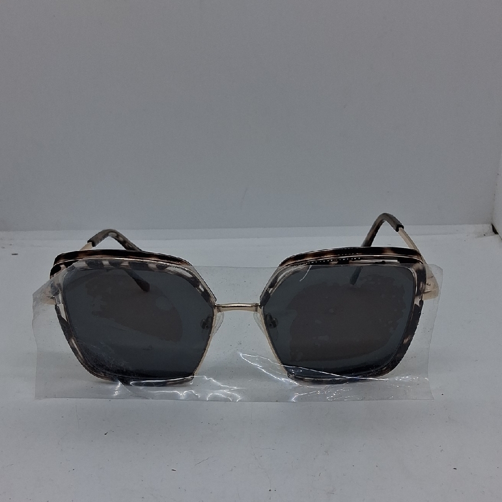 NWT Womens Zeelool OX46298 Black Tortoise & Gold Sunglasses